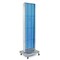 Azar Displays Two-Sided Pegboard Floor Display w/ Two C-Channel Sides on a Revolving Wheeled Base. 700258-BLU - alternate 1
